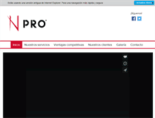 Tablet Screenshot of nproducciones.com